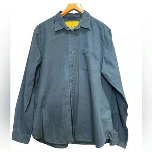 Dockers Khaki Shirt Forest Green Collared Buttons Logo